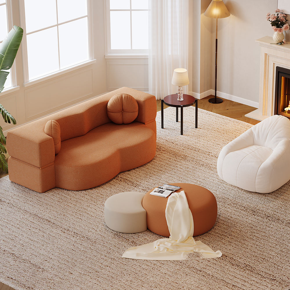 Konvertibel moderne sovesofa – plassbesparende 2-i-1-løsning for sitte- og soveplass