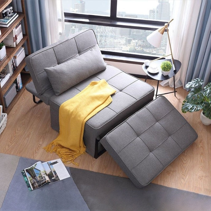 Kompakt sammenleggbar sovesofa – Plassbesparende enkeltseng for små rom